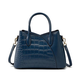 Sac à main AndoBag à motif crocodile pour femmes, sac à bandoulière en cuir de vache véritable, grande capacité, sacs fourre-tout - Product Image 6