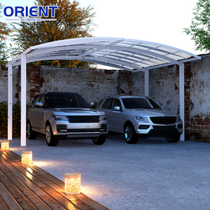Abri de <span class=keywords><strong>voiture</strong></span> autoportant en alliage d'aluminium sur mesure avec panneau en polycarbonate pour le marché américain - Product Image 6