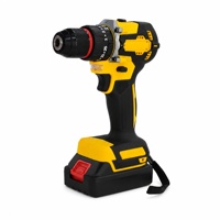 Perceuse à percussion sans fil sans balais 21V, vitesse variable, couple maximal 45Nm, batterie au lithium de qualité industrielle pour le travail du bois et la construction