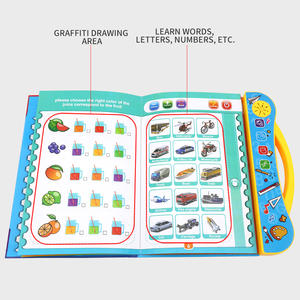 Livre sonore pour enfants Huiye, livre électronique à boutons poussoirs pour apprendre l'<span class=keywords><strong>anglais</strong></span>, tableau parlant pour enfants, jouets éducatifs pour enfants - Product Image 2