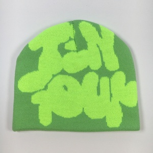 Bonnet d'hiver unisexe en tricot coloré, modèle OEM haut de gamme, populaire et très demandé, avec motifs jacquard personnalisés, ensemble bonnet femme - Product Image 6