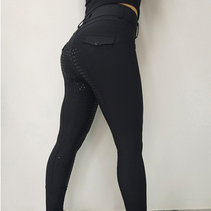 Leggings <span class=keywords><strong>de</strong></span> equitación <span class=keywords><strong>de</strong></span> compresión azul marino para mujer con agarre <span class=keywords><strong>de</strong></span> silicona y <span class=keywords><strong>asiento</strong></span> completo, pantalones <span class=keywords><strong>de</strong></span> montar, jodhpurs - Product Image 6