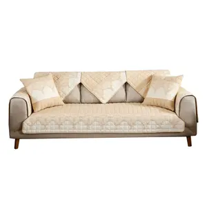 Neue Rose Spitze Sofa Abdeckung Liege und Stuhl Bestickt Stepp Patchwork Sofa Cover Schutzhülle