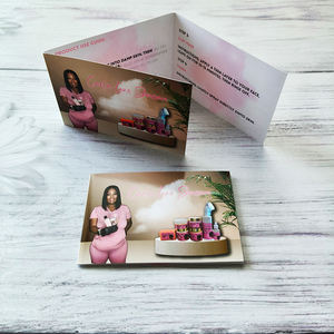 Kualitas tinggi kustom A4 A6 bisnis brosur promosi iklan Glossy Matte dilipat selebaran kertas papan kertas cetak - Product Image 5