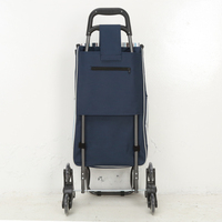 Sac de chariot de supermarché pliable personnalisé avec roues sac d'épicerie de chariot de supermarché léger pliant de légumes
