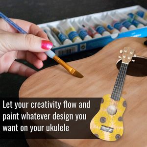 Kit Fai-da-Te per <span class=keywords><strong>Ukulele</strong></span> <span class=keywords><strong>Soprano</strong></span> 21 Pollici Costruisci il Tuo Strumento con Attrezzi di Installazione per Bambini e Amici - Product Image 4