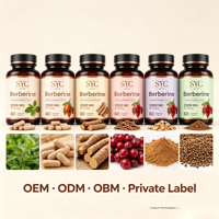 Berbérine SYC BIO Premium 2000mg 60 Capsules Végétariennes Complément Alimentaire à Base de Plantes Prix Usine Vente en Gros