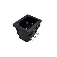 Prix usine IEC60320 C14 prise 15A 250V prise de courant d'entrée ca sécurité 3PIN prise de courant C14 connecteur mâle