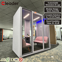 Cabine Acoustique Insonorisée Mobile, Pod de Bureau, Pod de Réunion Téléphonique, Salle Modulaire Silencieuse pour l'Intimité, Fabricant de Mobilier de Bureau