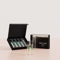 Vente en gros de tubes à essai en verre borosilicate de 50 ml et 100 ml avec bouchon à vis pour l'emballage de flacons de vin rouge