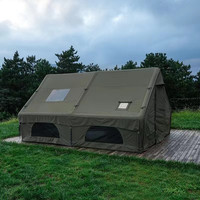 Tente de camping familiale portable de haute qualité, quatre saisons, en Oxford imperméable, pour le voyage en plein air, salon gonflable