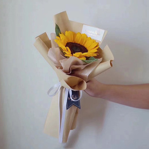 Papel de embalaje de alta calidad, papel de regalo para flores, papel kraft de color sólido simple, venta al por mayor. - Product Image 1