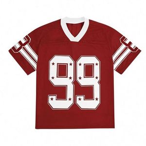 Custom Design American Vintage Football Boxy Cropped Plus Size Anti-UV Quick Dry Sexy Cheerleader Jersey <b>Mesh</b> Breathable Short - Product Image 4