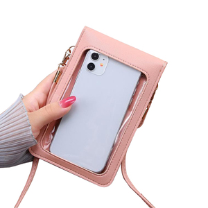 2024 New Women's Crossbody Mini Phone Wallet Touchable Screen Fashionable Thin Printed <strong>Mobile</strong> Phone <strong>Bag</strong> for Students - Product Image 4