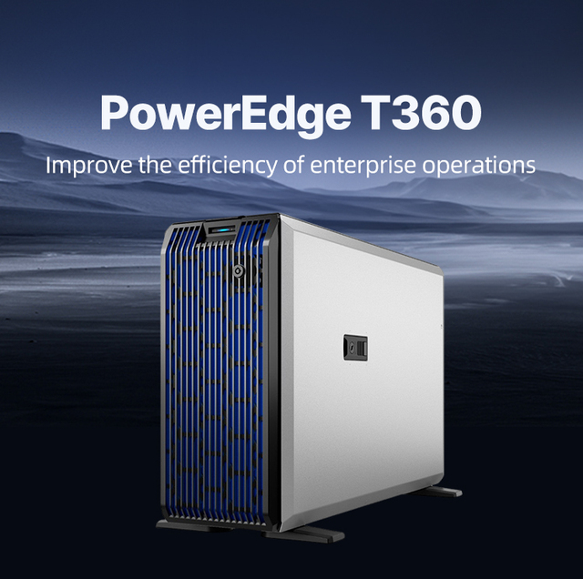 Dell PowerEdge T360 Server with Intel Xeon E-2436 Series Processor 8SFF 600W  DDR5 RAM Tower Server