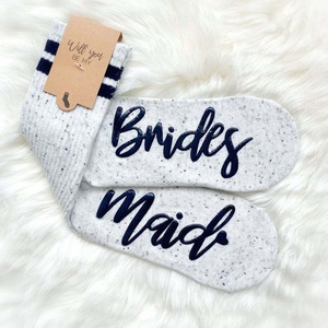 Wholesale Funny Wedding Party <strong>Brides</strong> Maid <strong>Socks</strong> Bachelorette Party Gifts Bridesmaid <strong>Bride</strong> Cotton Crew <strong>Socks</strong> - Product Image 1