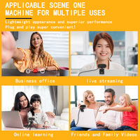 Webcam 1080P 4K Full HD Web kamera PC bilgisayar Mac için ışık ile dizüstü masaüstü YouTube Skype Win10