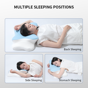 Kemasan kustom kupu-kupu ortopedi bantal serviks kontur busa memori <span class=keywords><strong>Oem</strong></span> Cina grosir Modern bantal busa memori - Product Image 6