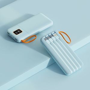 Cargador Portátil de Alta Capacidad 10000mAh PD22.5W con Carga Rápida, Logotipo Personalizado, Cable Integrado y Pantalla LCD - Product Image 1