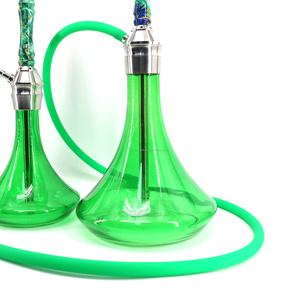 Cachimba de Acero Inoxidable a <span class=keywords><strong>Precio</strong></span> de Fábrica con Base de Diferentes Colores y Manguera de Resina con Anillo LED - Product Image 6