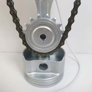 Reloj de Engranajes Eléctrico Vintage, Reloj de Escritorio con Engranajes Giratorios, Reloj Mecánico Eléctrico de Cuerda Manual, Reloj de Engranajes Giratorio para Oficina en Casa - Product Image 4