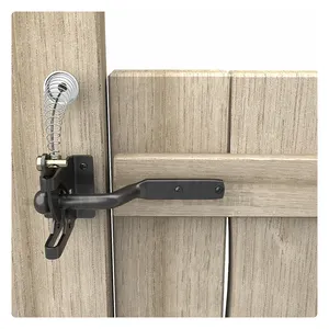 Nouveau loquet à gravité de porte autobloquant européen clôture à charnière loquet de porte clôture serrure de porte avec corde