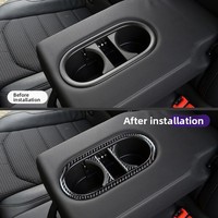 Kit d'accessoires Seat Ateca 2016-2025, garniture intérieure décorative en fibre de carbone véritable 3K bicolore, kit d'autocollants décoratifs complets