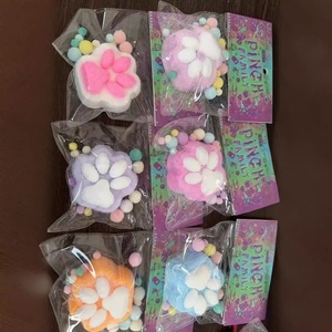 ของเล่นบีบแมวน่ารักแบบขายส่ง ของเล่นบีบเจลโมจิซิลิกาเจลแบบค่อยๆคืนตัว ของเล่นบีบอุ้งเท้าแมวขนาดใหญ่ ของเล่นบีบต้าบา - Product Image 5