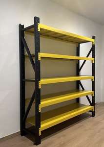 Étagères de présentation multifonctionnelles double face en acier allié durable à haute capacité, équipement de stockage de marchandises robuste - Product Image 6