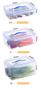QS-caja <span class=keywords><strong>Rectangular</strong></span> de plástico transparente para almacenamiento de alimentos, contenedor de plástico transparente para guardar alimentos frescos, de calidad segura - Product Image 5