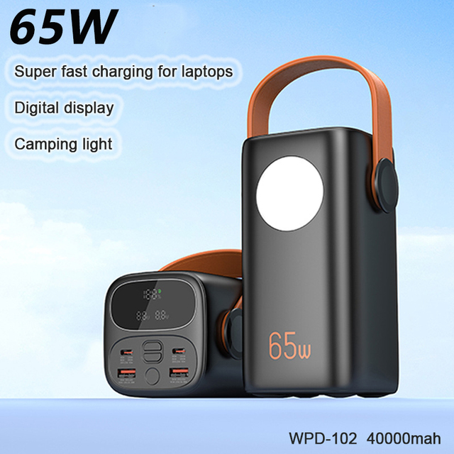 Portable PD 65w Powerbank Laptop Power Bank 20000mah 50000mah 60000mah Power Banks