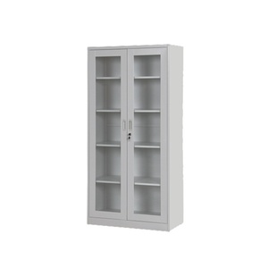Steel Office Furniture Iron Cupboard Steel <strong>Filling</strong> <strong>Cabinet</strong> Glass Door <strong>Metal</strong> <strong>Cabinet</strong> File Office Storage <strong>Cabinet</strong> - Product Image 1