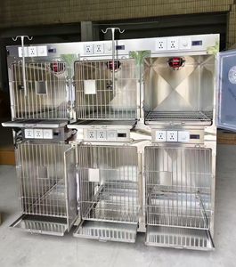 304 paslanmaz çelik veteriner tıbbi terapi kafes <span class=keywords><strong>ICU</strong></span> oksijen kafesli cerrahi aletler ekipmanları - Product Image 5