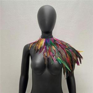 Adorno de Plumas para Hombro, Estilo Grunge Gótico, para Eventos, Desfiles de Carnaval, Día de Muertos, Fiestas de Disfraces de Navidad, Bailarinas de Bar - Product Image 4