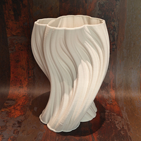Vase à fleurs en céramique blanc mat, sculpture torsadée, texture ondulée, style nordique, décoration d'intérieur ARM LVG