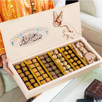 Groothandel Luxe Exquise Openbaar Verpakte Doosverpakking voor Ramadan Handgemaakte Verpakking Verse Dadels Fruit Chocolade Koekjes Doos