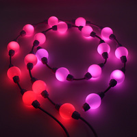 Lumière LED à pixels adressables ronde de 35 mm, 1,44 W, IP67, étanche, programmable, guirlande lumineuse à pixels LED pour l'éclairage des bâtiments