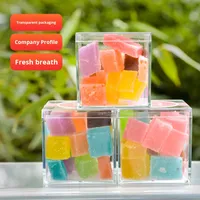 Bonbons ambrés TikTok, célébrité d'Internet, cristal à mâcher commandé par la voix, diamant de haute valeur, cola fruité multicolore, réfrigéré
