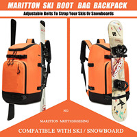 Échantillon gratuit Sac à chaussures de ski personnalisé avec logo Sac à dos Grande capacité Résistant à l'eau Sac à chaussures de snowboard Multifonctionnel Sac de ski