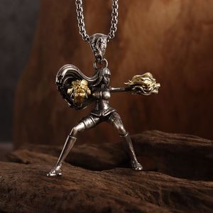 قلادة أجنحة عصرية على الطراز الأوروبي والأمريكي، سلسلة مطلية بالذهب من سبيكة الزنك بتصميم ريترو، قلادة هيب هوب للجنسين، إكسسوار هدية - Product Image 6