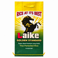 Sac d'emballage pour riz biologique, résistant à l'humidité, en PP tissé laminé BOPP, conception personnalisée OEM/ODM, 5 kg, 10 kg, 20 kg, 25 kg