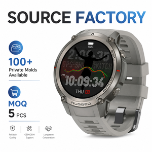 Montre connectée robuste DM59 GPS 1,43" AMOLED IP67 étanche, carte hors ligne, altimètre, boussole avec SDK pour Android, montre connectée GPS pour homme - Product Image 1