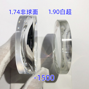 Lentilles en verre Titan Optics 1.80 1.90, haute myopie, anti-radiation, transparentes, pour myopie - Product Image 4