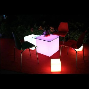 Lámpara LED Impermeable para Jardín, Cubo Luminoso, Luz para Bar, Iluminación Exterior para Fiestas, Bodas, KTV, Taburete Recargable con Control Remoto - Product Image 6