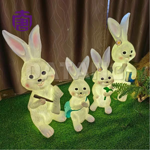 Lámpara de conejo para jardín, decoración de paisaje para el hogar, luces de Navidad para Ramadán y Halloween, para decoraciones de bodas. - Product Image 1