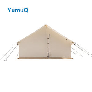 Yumuq 3.6m×4.2m アウトドアグランピング防水ヘビーデューティースチールフレームオックスフォードコットンキャンバスウォールテント（ストーブジャック付き） - Product Image 6