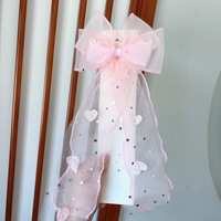 Barrettes tendance pour petites filles, style féerique, en tulle doux double couche, bord ondulé, 5 cm, pour les jeux en extérieur, style japonais et coréen, faites à la main