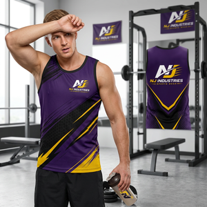 Sports Vest Men's Summer <b>Loose</b> Sleeveless Breathable Anti-UV Eco-Friendly Casual Fitness Sweat Running Basketball Quick <b>Tank</b> <b>Top</b> - Product Image 3