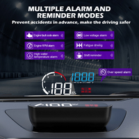 M10 OBD2 Auto Car HUD Display Km/H MPH Head up Display Indicateur de vitesse sur la vitre de la voiture