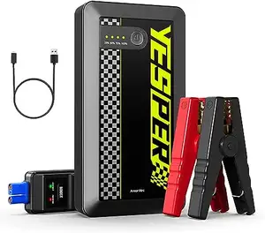 YESPER 12V banco de energía portátil para coche caja de puente Paquete de batería Booster jumpstarter arrancador de coche